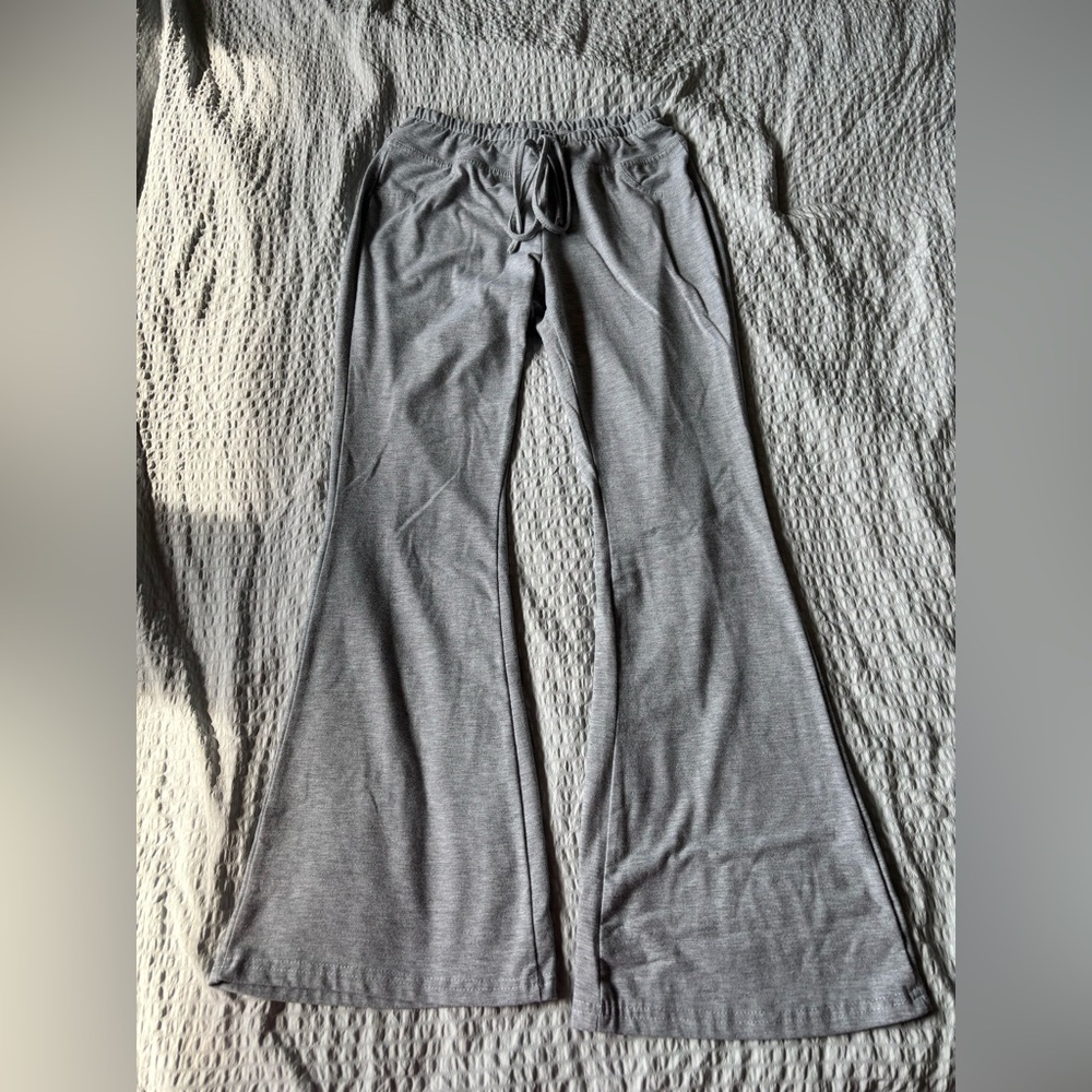 SHEIN Light Gray Casual Pants